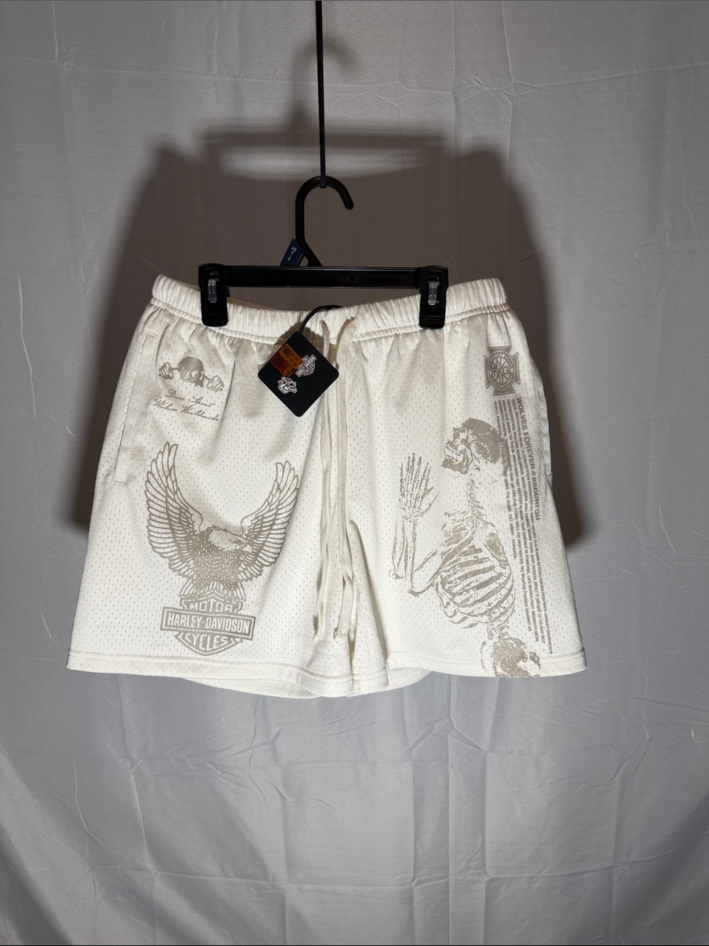 Darc Sport / Harley Davidson White Mesh Graphic Men’s Shorts